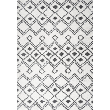 Caimari Moroccan Diamond Shag Area Rug